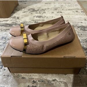 Naturino Pink and Gold Ballet Flats